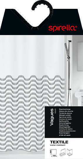 Tenda per doccia 180x200 cm Trento – Spirella-image-2