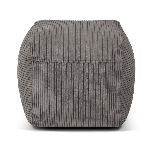 Puof a sacco marrone con rivestimento in velluto a coste Plus 50 Lounge – SLOWDOWN-image-4