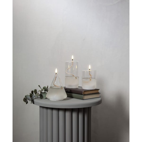 Candela LED bianca in vetro Flamme Float, altezza 17,5 cm Flamme Dot - Star Trading-image-4