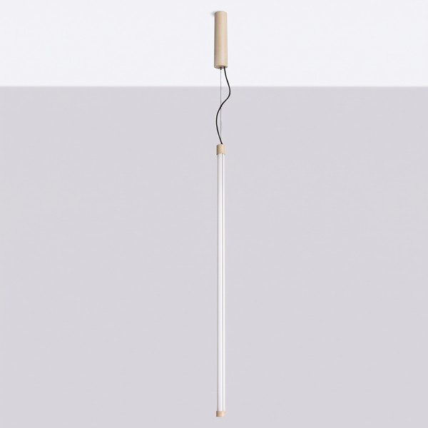 Lampadario LED beige in metallo ø 6 cm TRANG – Thoro-image-4