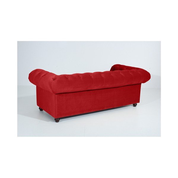 Divano rosso Orleans Velvet, 216 cm - Max Winzer-image-3