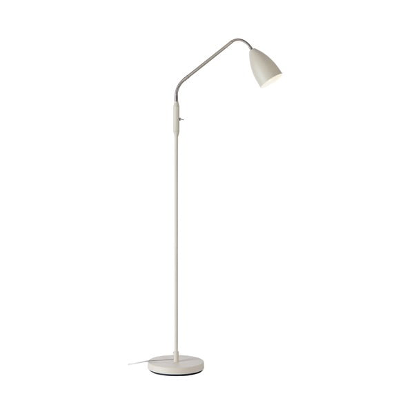 Lampada da terra LED beige con paralume in metallo e intensità regolabile (altezza totale 140 cm) Patro – Markslöjd