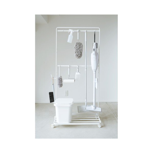 Supporto mobile bianco per la pulizia - YAMAZAKI-image-2