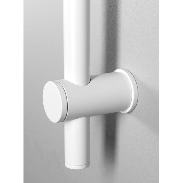 Asta per doccia in ottone da parete bianca con supporto scorrevole 70 cm – Sapho-image-2