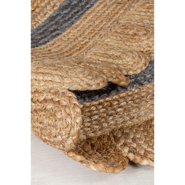 Tappeto di colore naturale in iuta tessuto a mano 120x170 cm Grace – Flair Rugs-image-4