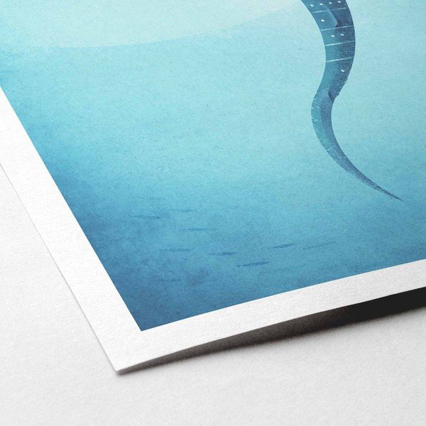 Poster , A3 Whale Shark - Travelposter-image-2