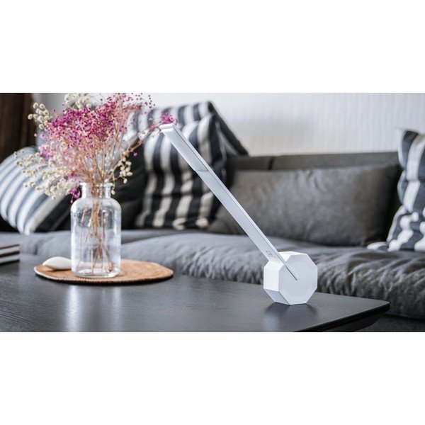 Lampada da tavolo bianca (altezza totale 38 cm) Octagon One – Gingko-image-1