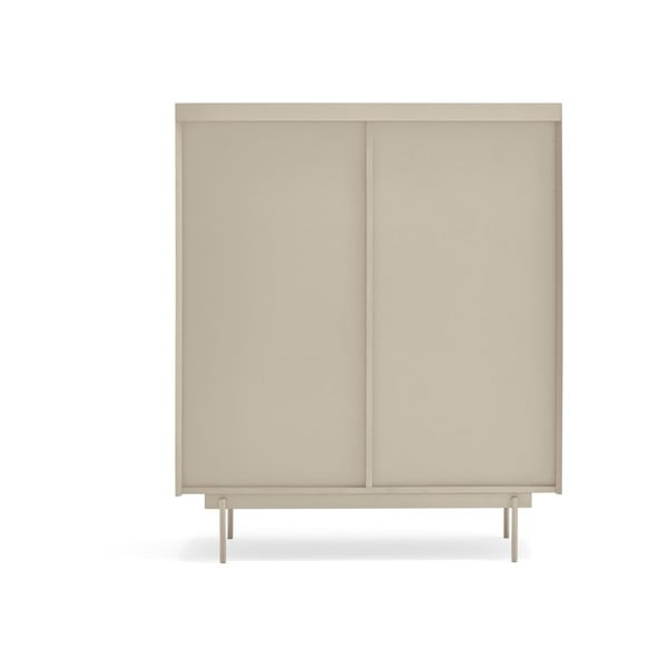 Cassettiera alta beige/naturale in rovere 100x45 cm Otto - Teulat-image-4