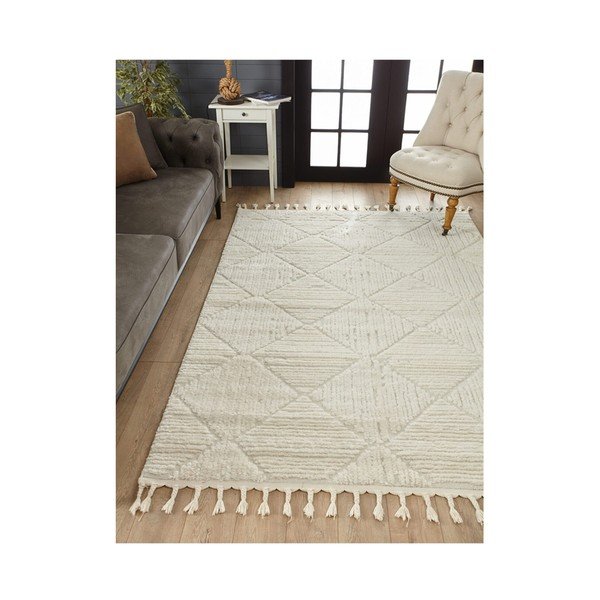 Tappeto beige 150x100 cm Shaggy - Mila Home-image-4