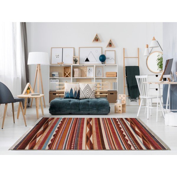 Tappeto rosso , 160 x 230 cm Caucas Stripes - Universal-image-1