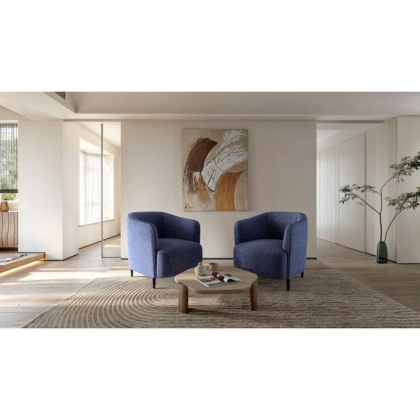 Poltrona in blu scuro Galbe – Ghado-image-1