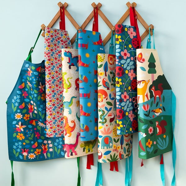 Grembiule per bambini in cotone Woodland – Rex London-image-1