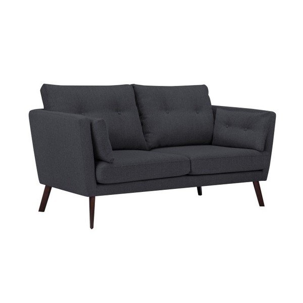 Divano a 2 posti grigio scuro Elena - Mazzini Sofas