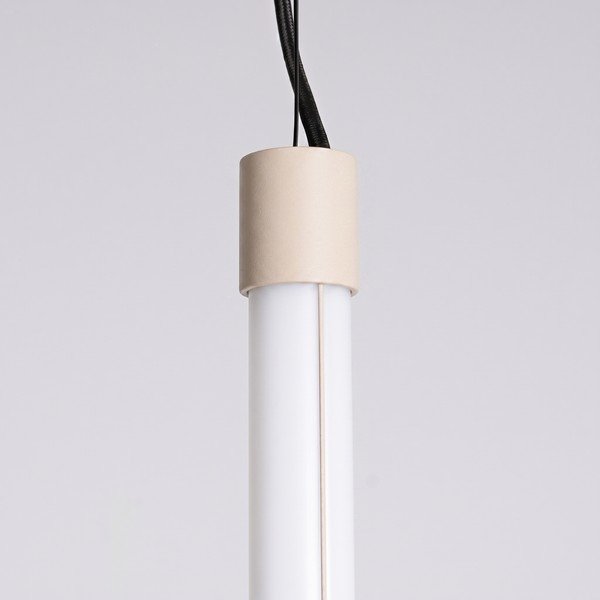 Lampadario LED beige in metallo ø 6 cm TRANG – Thoro-image-3