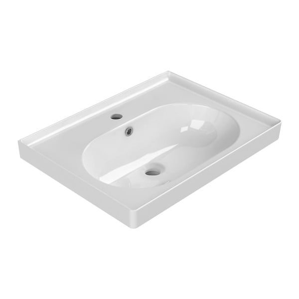 Lavabo bianco in ceramica 60x45 cm Brand – Sapho