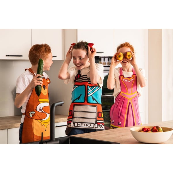 Grembiule per bambini in cotone riciclato Hero - Tiseco Home Studio-image-3