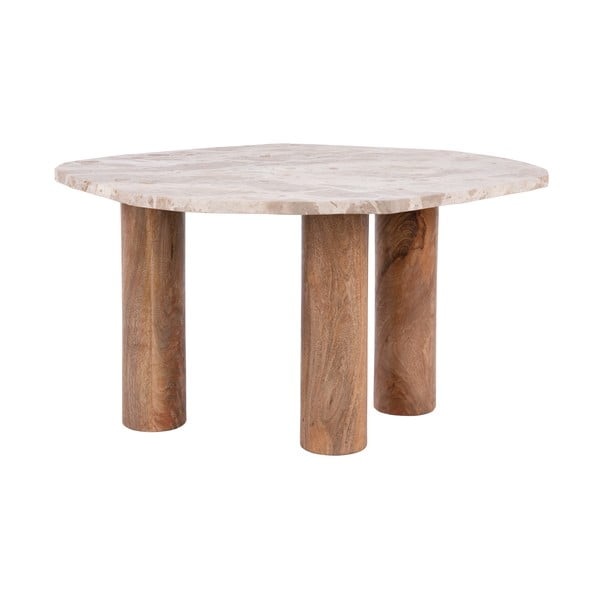 Tavolino con piano in marmo 50x75 cm Organic - Leitmotiv-image-3