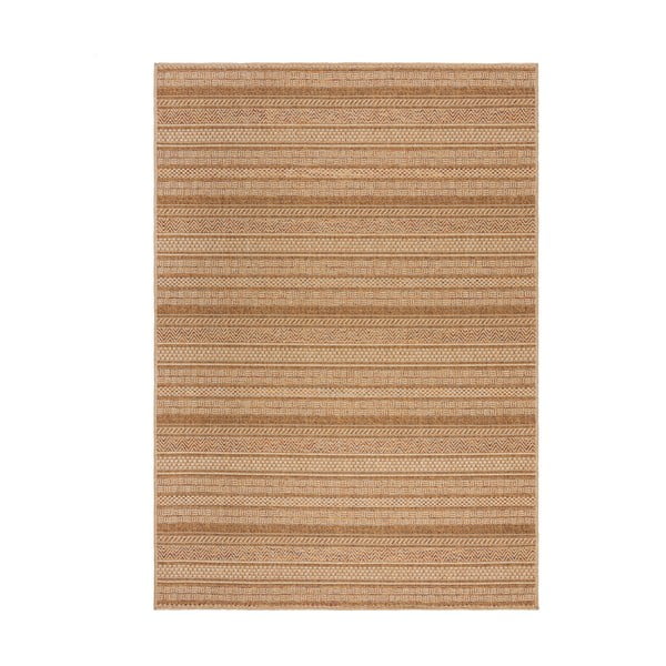 Tappeto per interni ed esterni in colore naturale 200x290 cm Farah Stripe - Flair Rugs