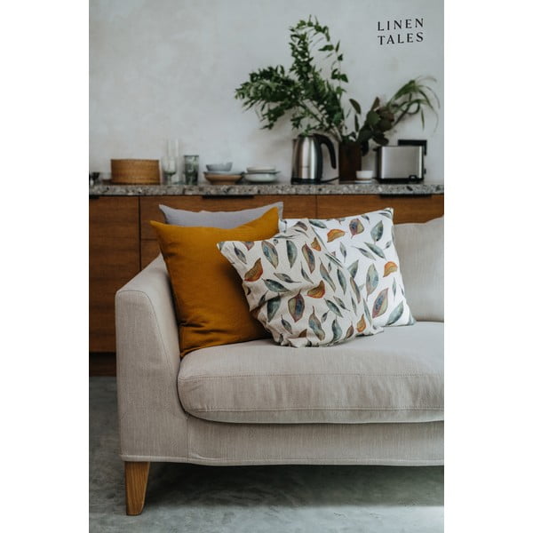 Federa di lino 50x50 cm Golden Fall - Linen Tales-image-2