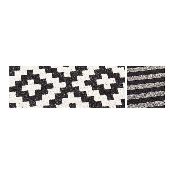 Tappeto bifacciale a motivi bianchi e neri , 160 x 230 cm Viki - Narma-image-3