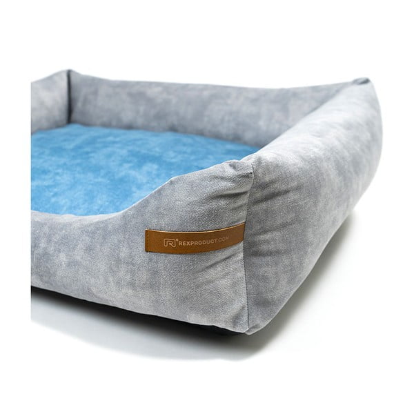 Letto per cani blu-grigio chiaro 85x105 cm SoftBED Eco XL - Rexproduct-image-2