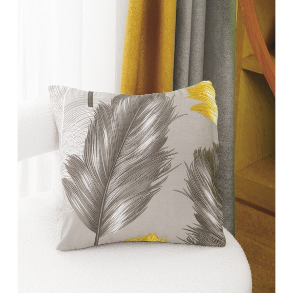 Biancheria da letto singola in microsatin giallo-grigio 140x200 cm in set da 6 Naomi - My House-image-2