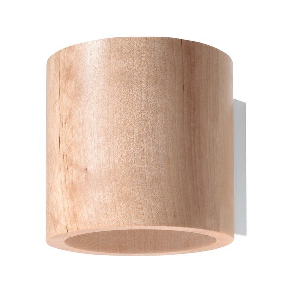 Lampada da parete in legno Roda - Sollux
