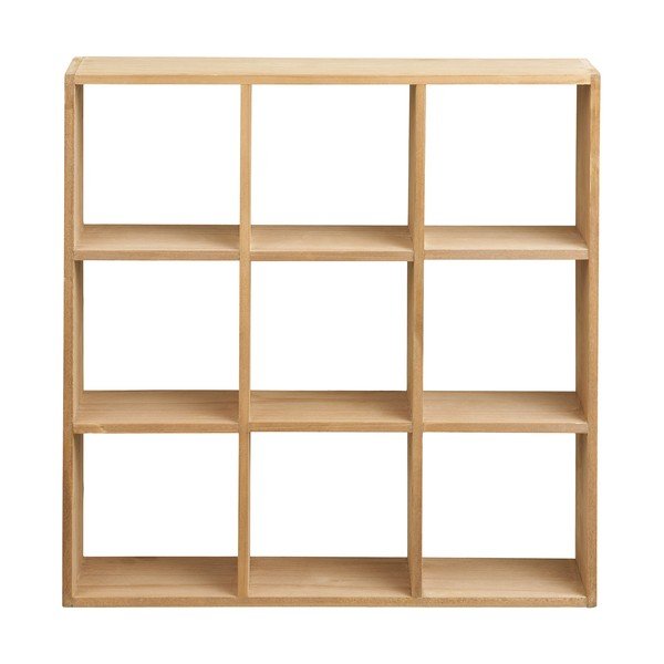 Mensola di colore naturale in pino massiccio con ripiani multipli 46 cm Moss – House Nordic