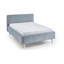 Letto matrimoniale imbottito azzurro rete non inclusa 140x200 cm Mattis – Meise Möbel