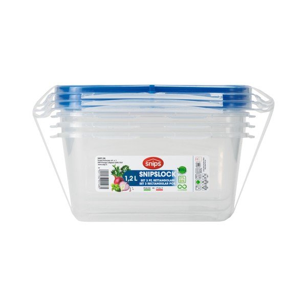 Set di 3 scatole per alimenti , 1,2 l - Snips-image-4