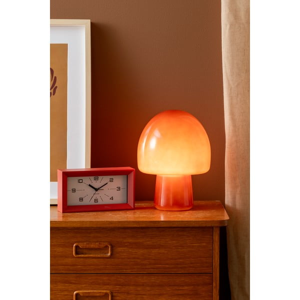 Lampada da tavolo rossa (altezza totale 27 cm) Gozar  – Leitmotiv-image-1
