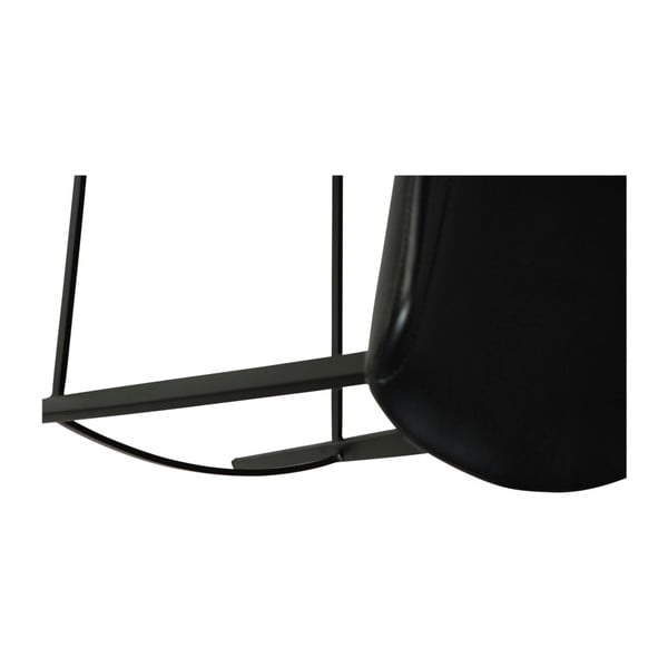 Sgabello da bar in similpelle nera Hype - DAN-FORM Denmark-image-2