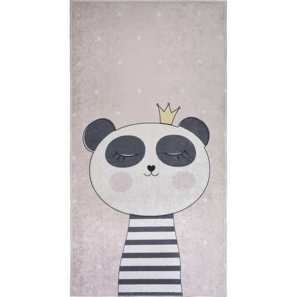 Tappeto rosa chiaro per bambini 120x180 cm Princess Panda - Vitaus