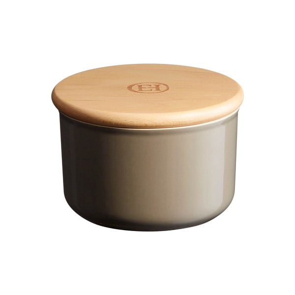 Vaso grigio finocchio con coperchio in legno , 0,3 l - Emile Henry