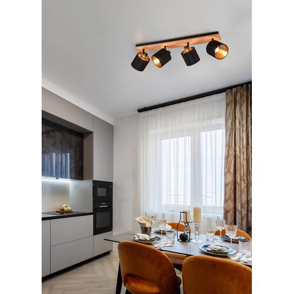 Faretto nero/di colore naturale ø 12 cm Tommy – Reality-image-1