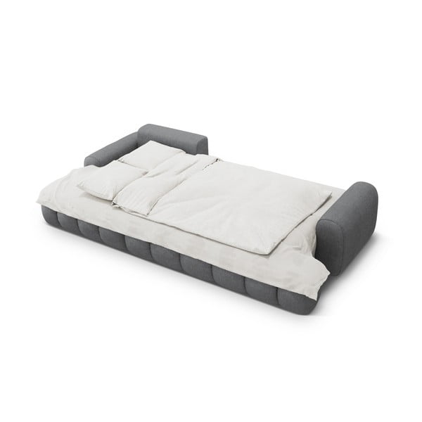 Divano angolare grigio allungabile/con contenitore (con penisola a sinistra/con chaise lounge) Linz – Cosmopolitan Design-image-4