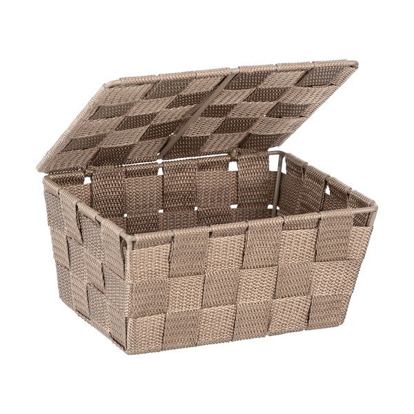 Scatola portaoggetti beige con coperchio , 19 x 14 cm Adria - Wenko-image-1