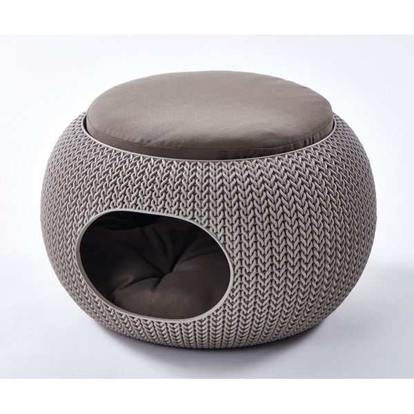 Letto per gatti in plastica marrone Knit Home - Curver-image-1