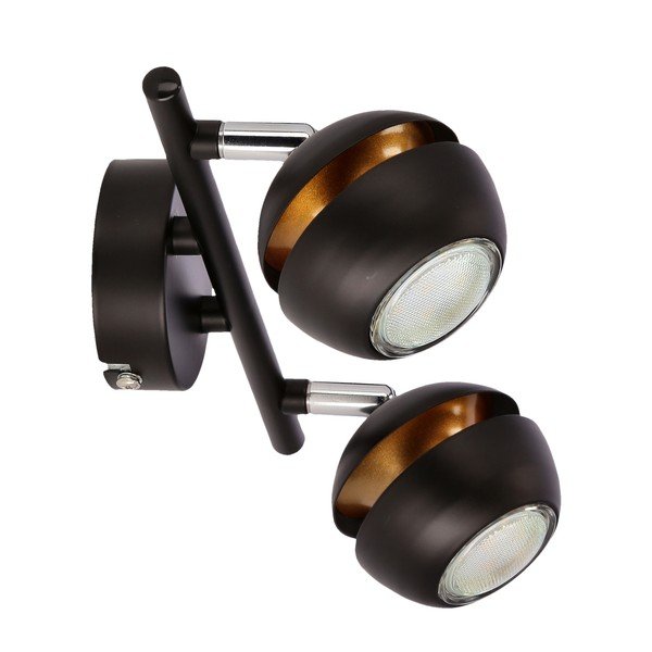 Lampada da soffitto con paralume in metallo nero-oro 8x32 cm Boni - Candellux Lighting-image-2