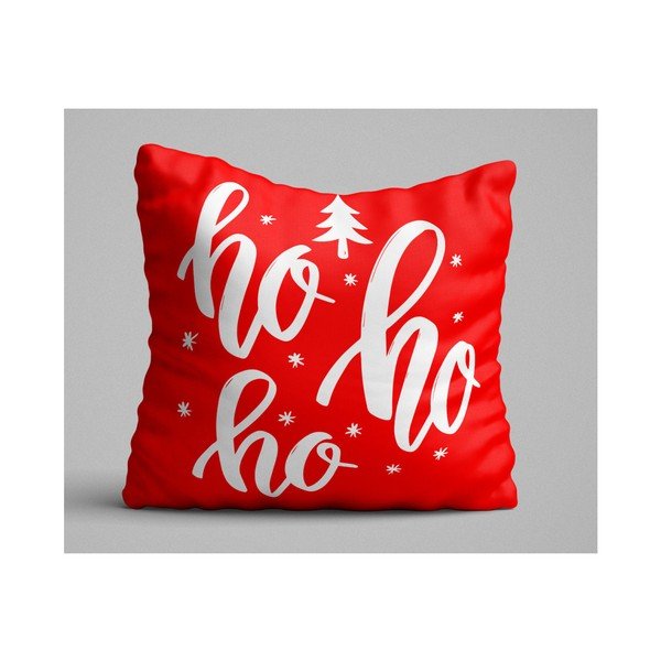 Cuscino rosso Ho Ho Ho, 45 x 45 cm - Unknown