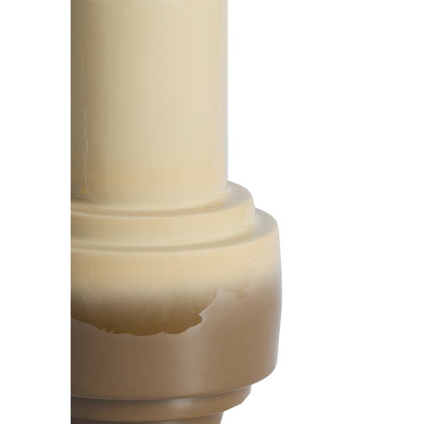 Vaso marrone/beige in vetro (altezza totale 33,5 cm) Carima – Light & Living-image-2