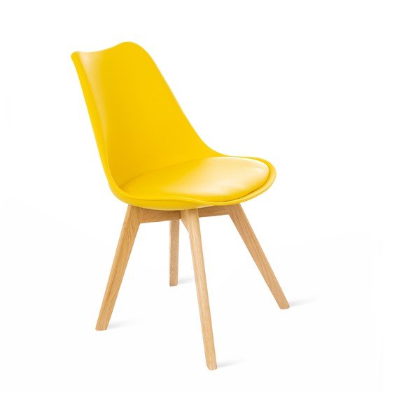 Set di 2 sedie gialle con gambe in faggio Retro - Bonami Essentials-image-2