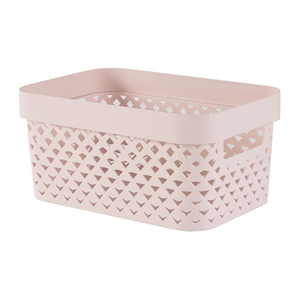 Scatola rosa chiaro in plastica 26x17,5x12 cm Pure – Curver