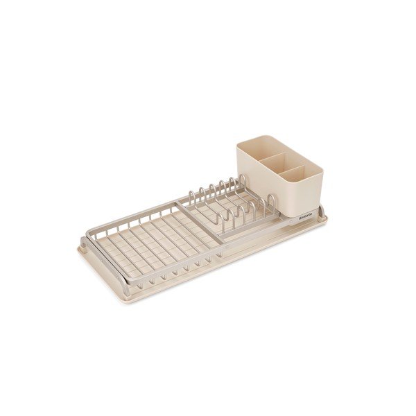 Scolapiatti beige in metallo 46x20 cm – Brabantia-image-3