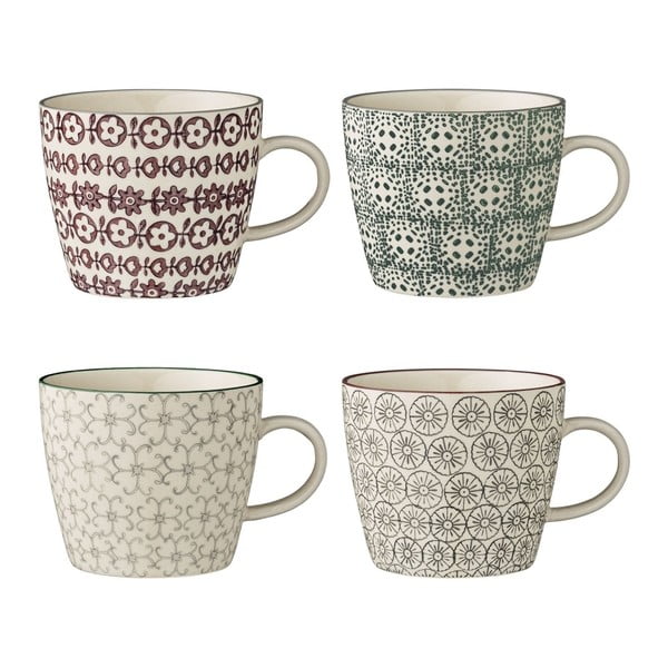 Set di 4 tazze in gres Mugs Karine - Bloomingville