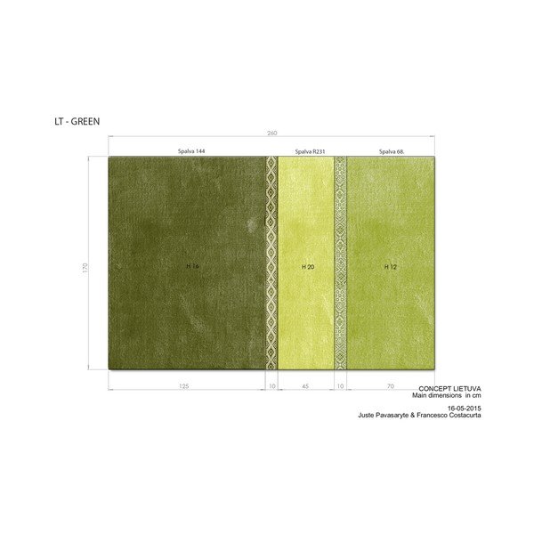 Tappeto verde , 170 x 260 cm Lietuva - EMKO-image-1