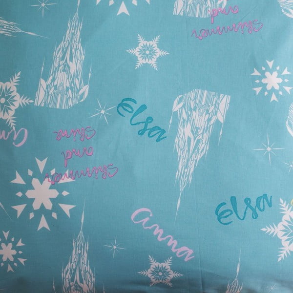 Biancheria da letto per bambini in cotone per letto singolo 140x200 cm  Frozen "Light blue" – Jerry Fabrics-image-4