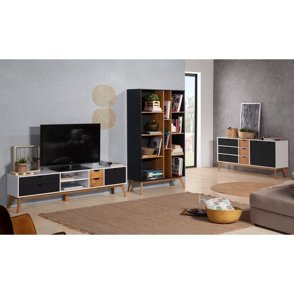 Libreria Cris grigio antracite - Marckeric-image-1