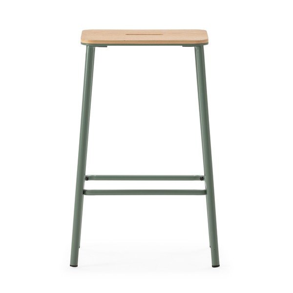 Set di sedie da bar verde 2 pz (altezza della seduta 65 cm) Abba – Marckeric-image-2