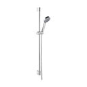 Set per doccia in acciaio inox in argento lucido con doccetta e supporto scorrevole 98 cm Amy – Sapho